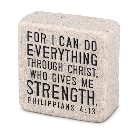 Scripture Stone "For I can do everything through Christ"