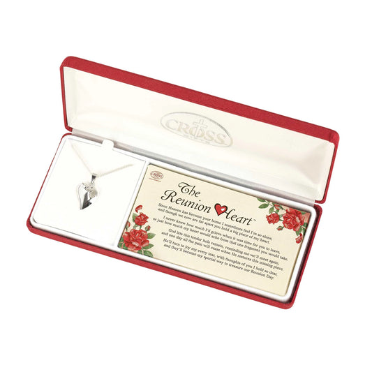 Reunion Heart Necklace Silver 18"