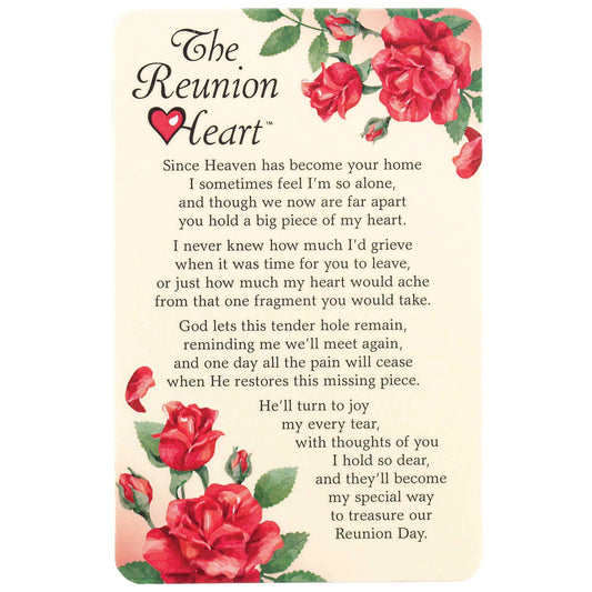 The Reunion Heart Poem Pocketcard
