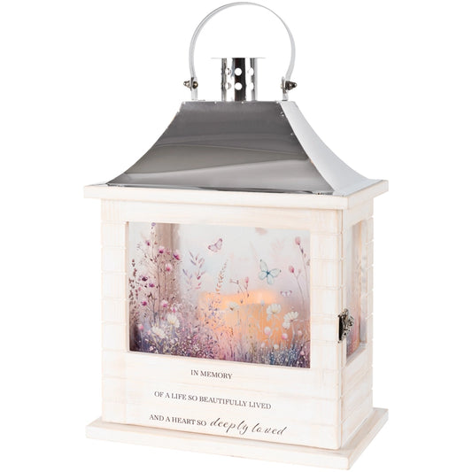 "in Memory" Wooden Slat Lantern