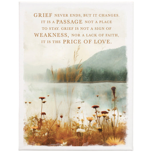 Wrapped Canvas "Grief Never Ends"