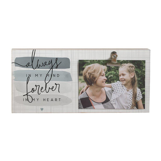 "Always in my mind" Picture clip Block Sign