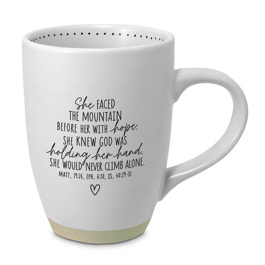 Mug - She faced the mountain