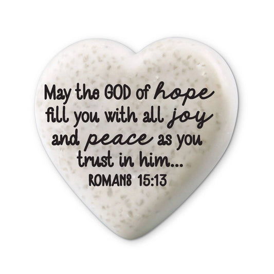 Heart Stone "May the God of Hope fill you"